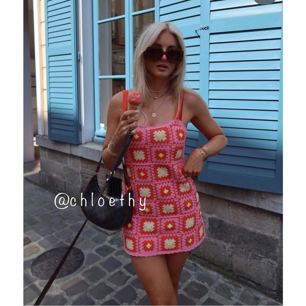 Zara CROCHET DRESS - Picture 1 of 16